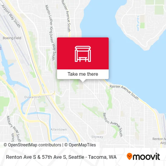Renton Ave S & 57th Ave S map