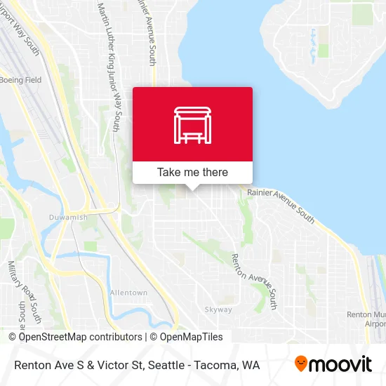 Renton Ave S & Victor St map