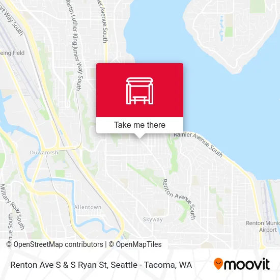Renton Ave S & S Ryan St map