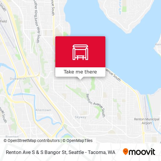 Renton Ave S & S Bangor St map