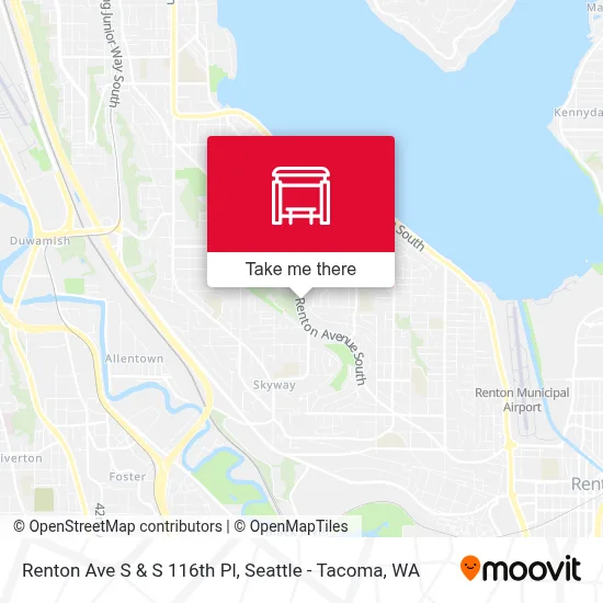Renton Ave S & S 116th Pl map