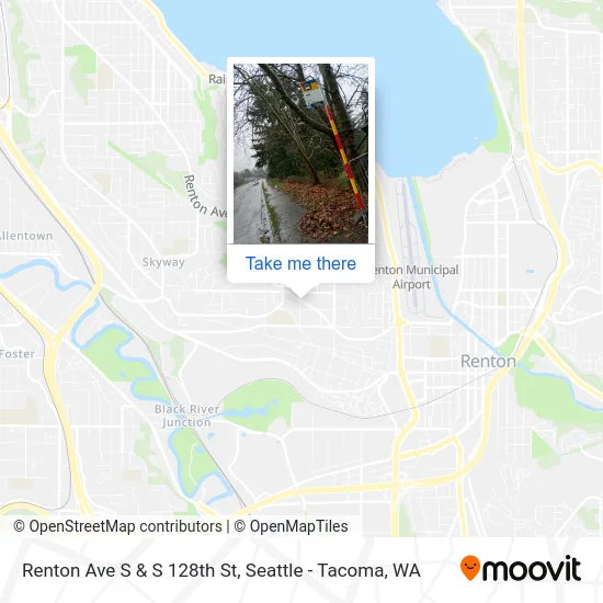 Renton Ave S & S 128th St map