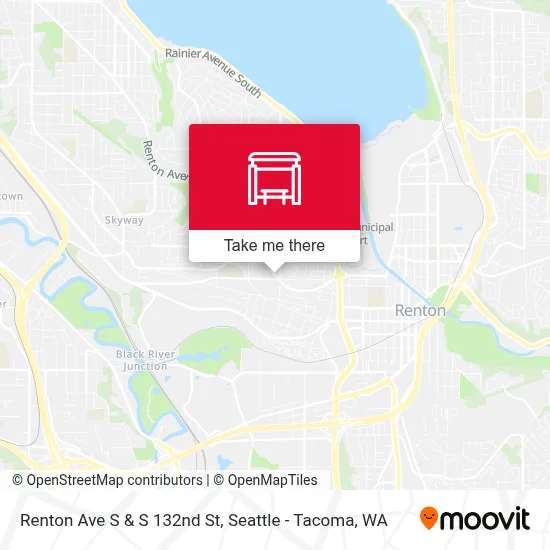 Renton Ave S & S 132nd St map
