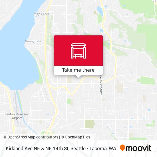 Kirkland Ave NE & NE 14th St map