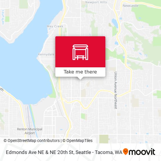 Edmonds Ave NE & NE 20th St map