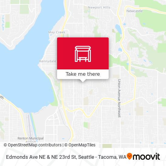 Edmonds Ave NE & NE 23rd St map