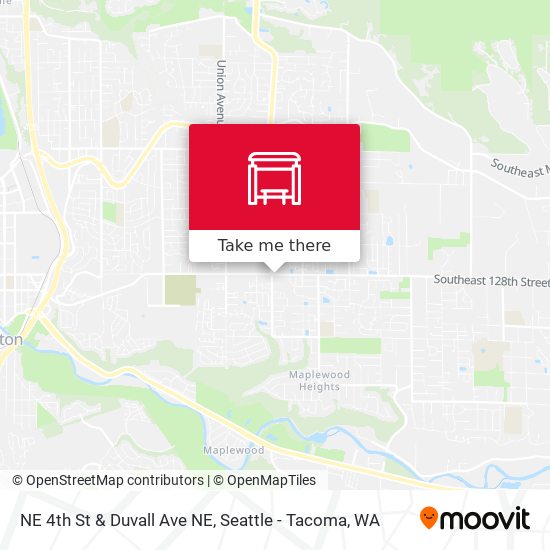 NE 4th St & Duvall Ave NE map