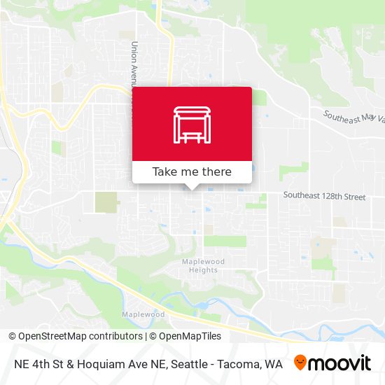 Mapa de NE 4th St & Hoquiam Ave NE