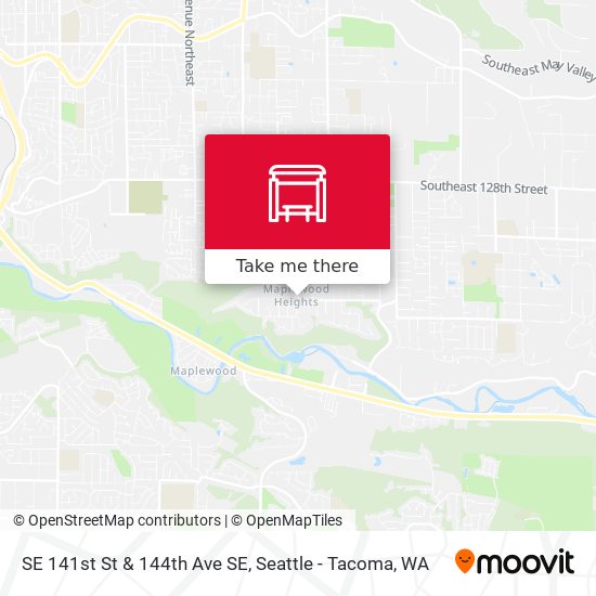 SE 141st St & 144th Ave SE map