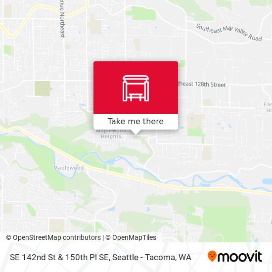 Mapa de SE 142nd St & 150th Pl SE