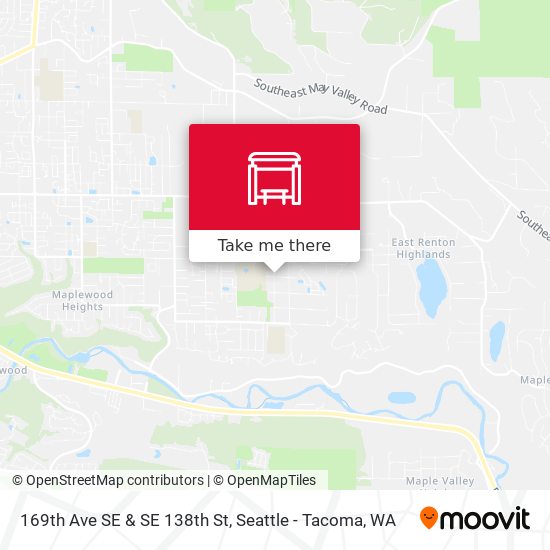 169th Ave SE & SE 138th St map