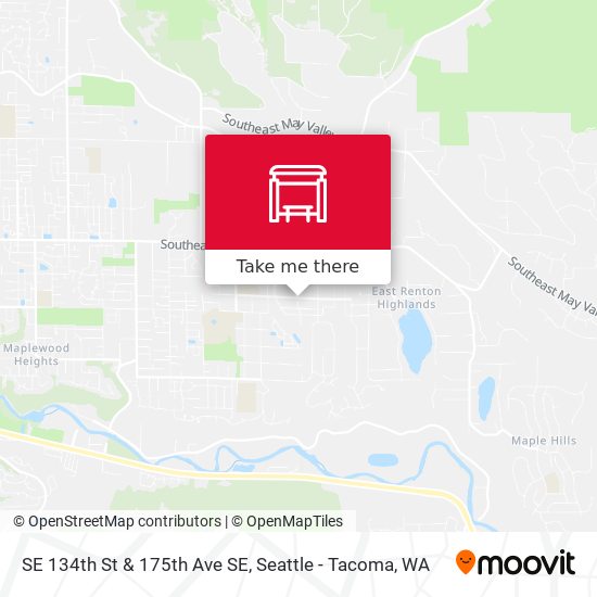 SE 134th St & 175th Ave SE map