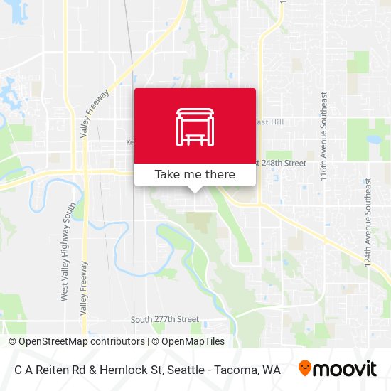 C A Reiten Rd & Hemlock St map