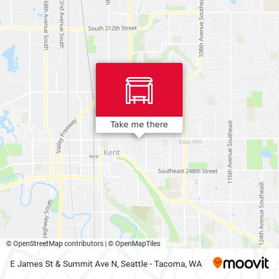 Mapa de E James St & Summit Ave N