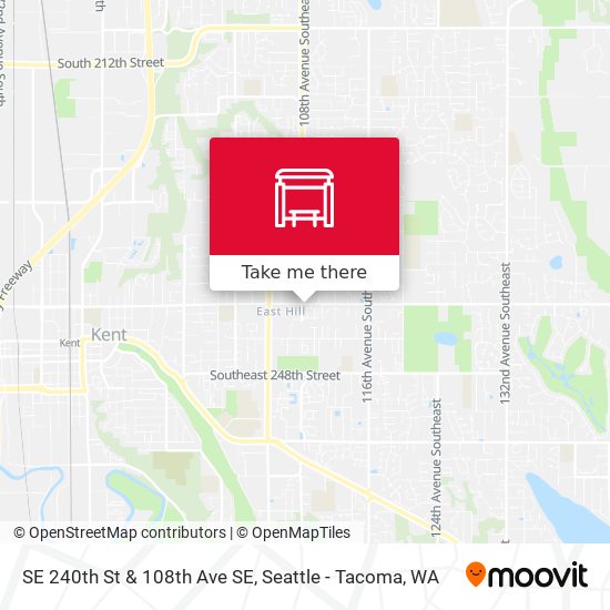 SE 240th St & 108th Ave SE map