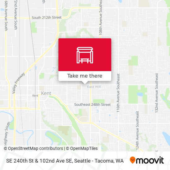 SE 240th St & 102nd Ave SE map