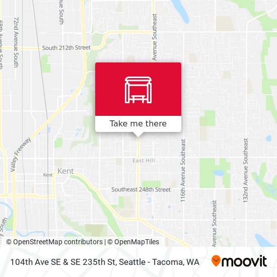 104th Ave SE & SE 235th St map