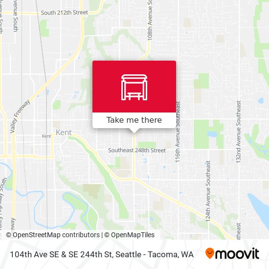 104th Ave SE & SE 244th St map