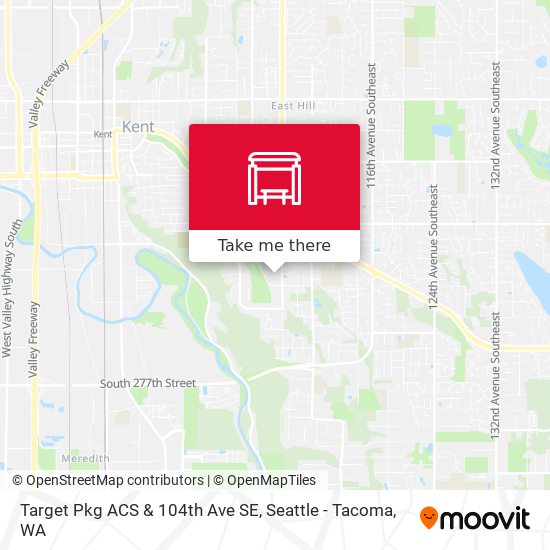 Target Pkg ACS & 104th Ave SE map