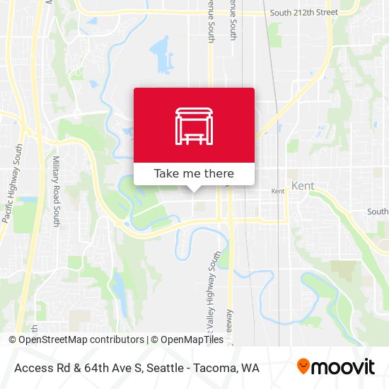 Access Rd & 64th Ave S map