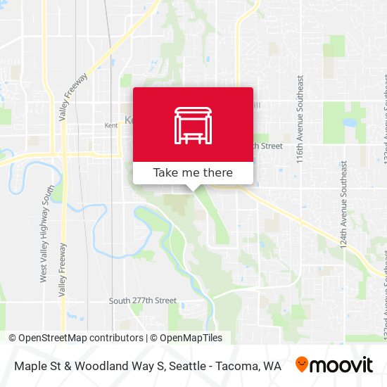 Maple St & Woodland Way S map