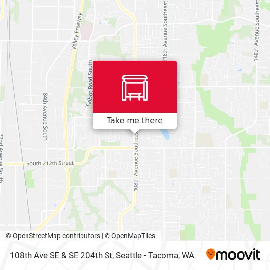 108th Ave SE & SE 204th St map