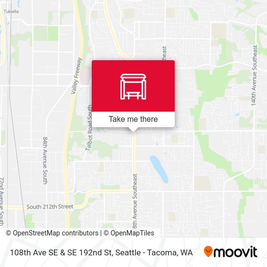 108th Ave SE & SE 192nd St map