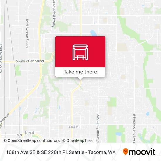 108th Ave SE & SE 220th Pl map