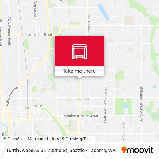 104th Ave SE & SE 232nd St map