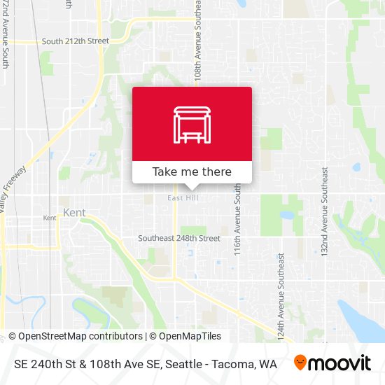 SE 240th St & 108th Ave SE map