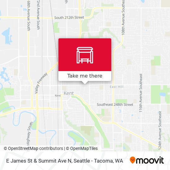 Mapa de E James St & Summit Ave N