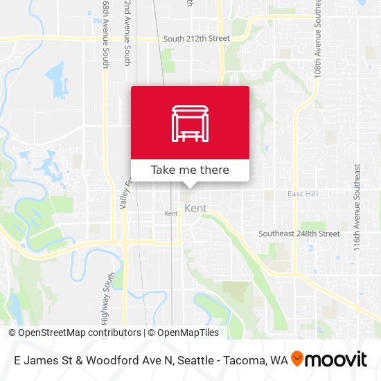 E James St & Woodford Ave N map
