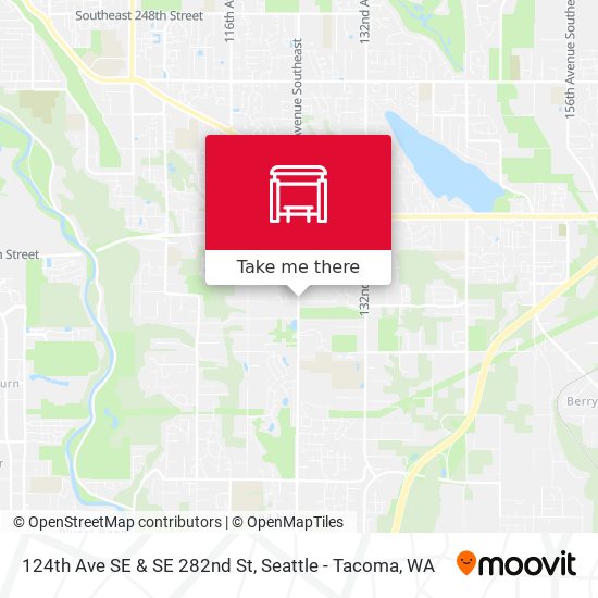 124th Ave SE & SE 282nd St map