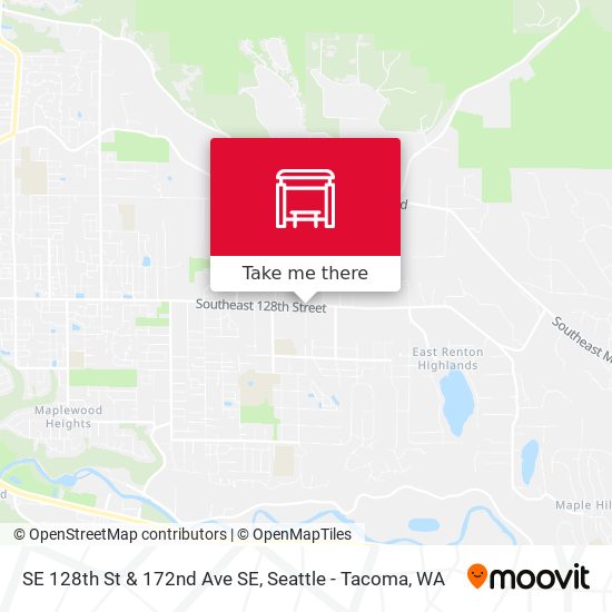 SE 128th St & 172nd Ave SE map
