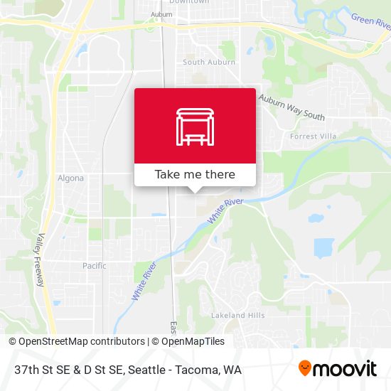 37th St SE & D St SE map