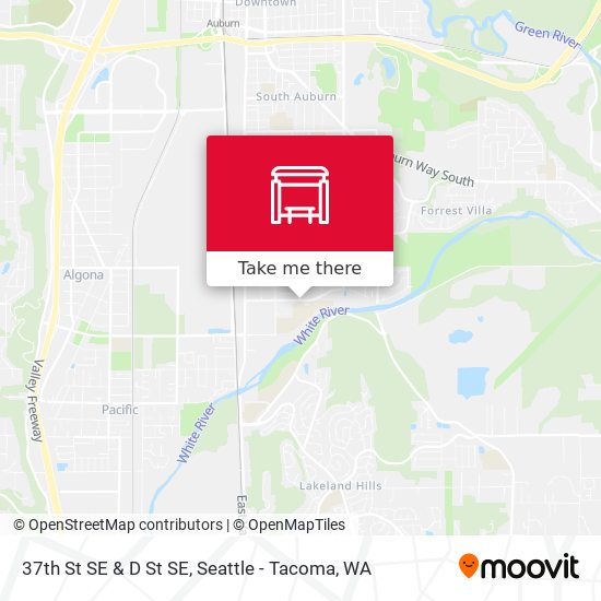 37th St SE & D St SE map