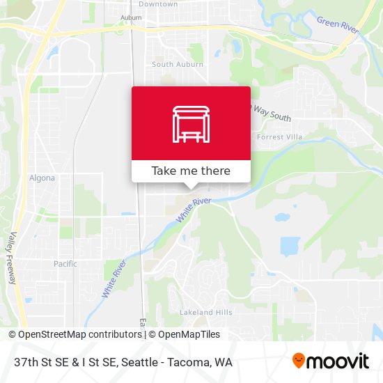 37th St SE & I St SE map