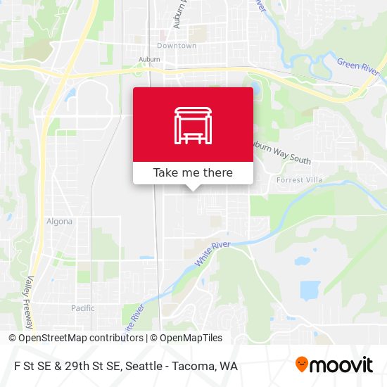 F St SE & 29th St SE map