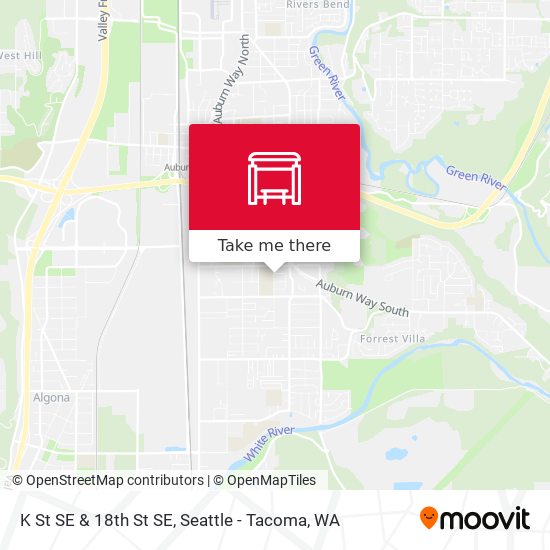 Mapa de K St SE & 18th St SE