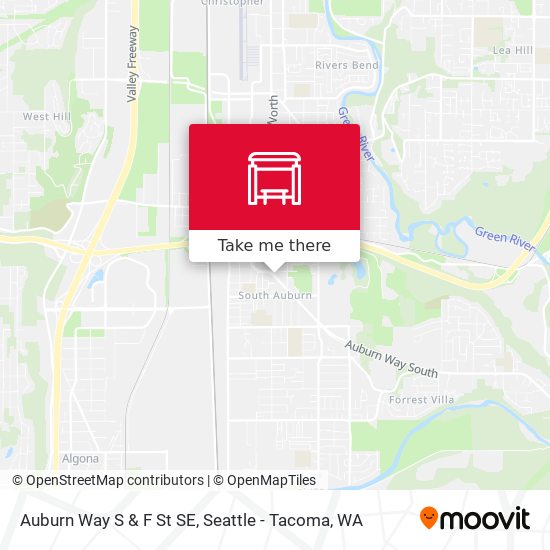 Mapa de Auburn Way S & F St SE