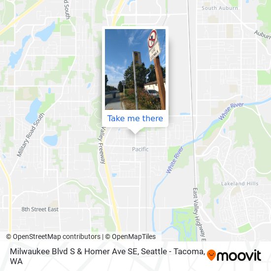 Mapa de Milwaukee Blvd S & Homer Ave SE