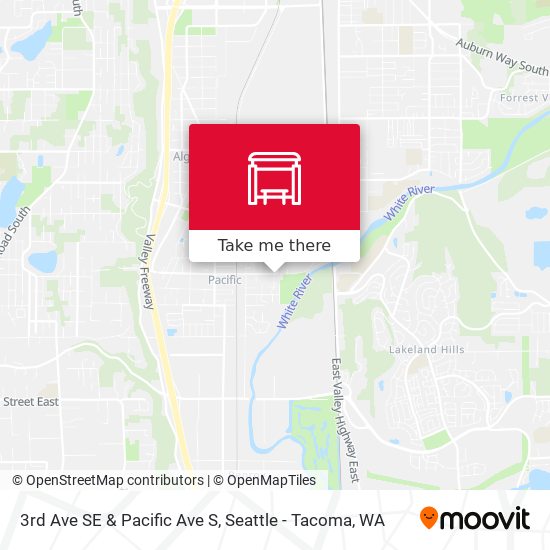 3rd Ave SE & Pacific Ave S map
