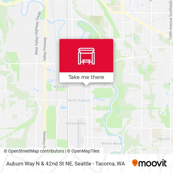 Auburn Way N & 42nd St NE map