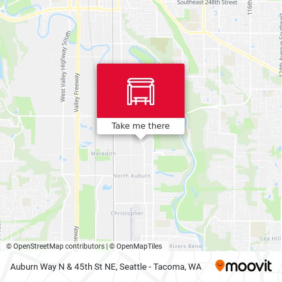 Auburn Way N & 45th St NE map