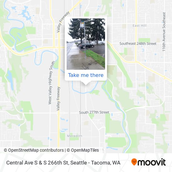 Central Ave S & S 266th St map