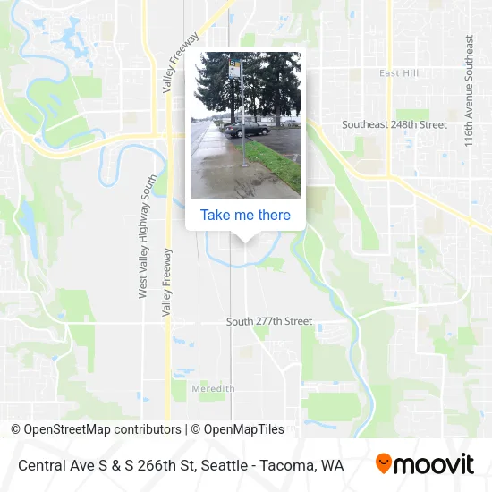 Central Ave S & S 266th St map