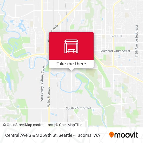 Mapa de Central Ave S & S 259th St