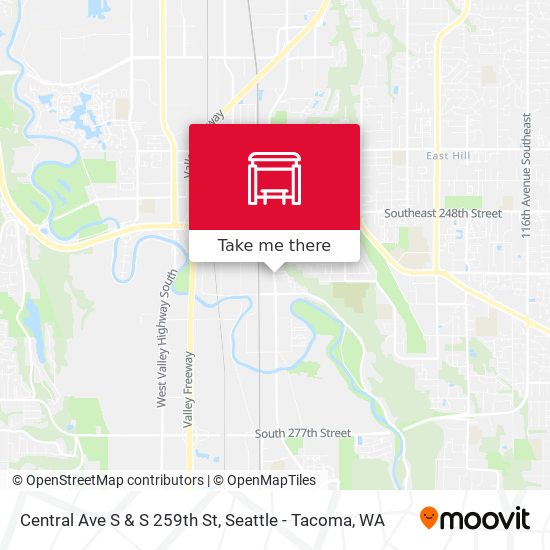 Central Ave S & S 259th St map