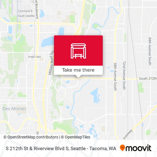 S 212th St & Riverview Blvd S map