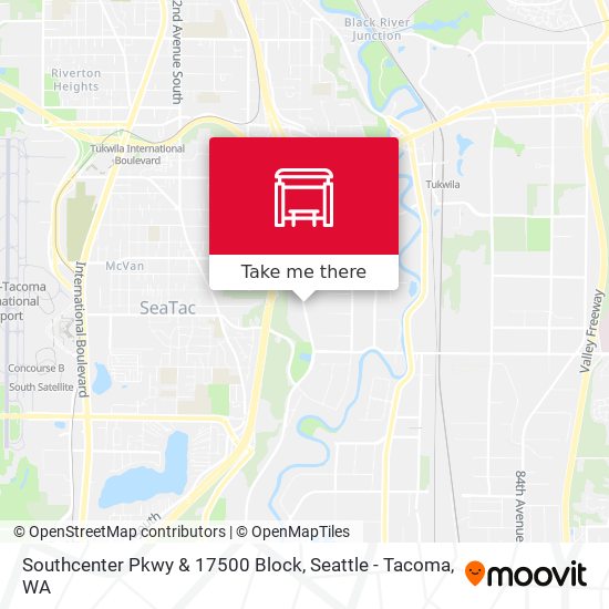 Southcenter Pkwy & 17500 Block map